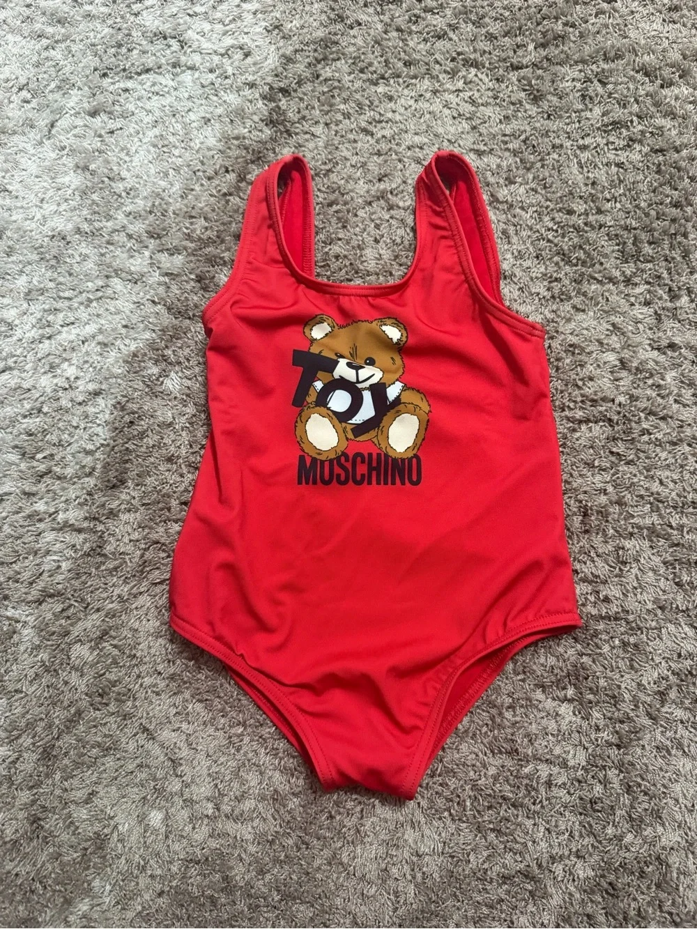 Moschino kids teddy bear print swimsuit